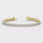 MET-WB-0045 | 14K Yellow Gold | LGBO90057 | Yellow Gold 10ctw Rivera Tennis Bracelet | LGBO90057-1.mp4