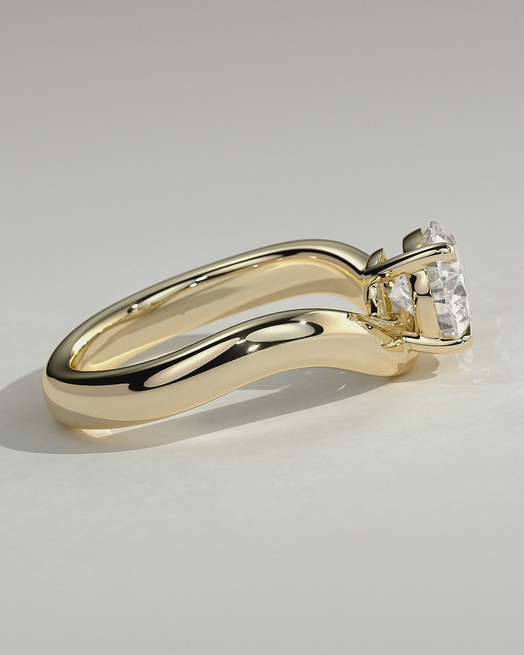 MET 0034 Pear Solitaire Engagement Ring