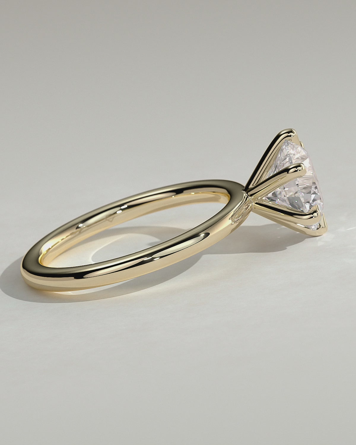 MET 0017 Round Solitaire Engagement Ring