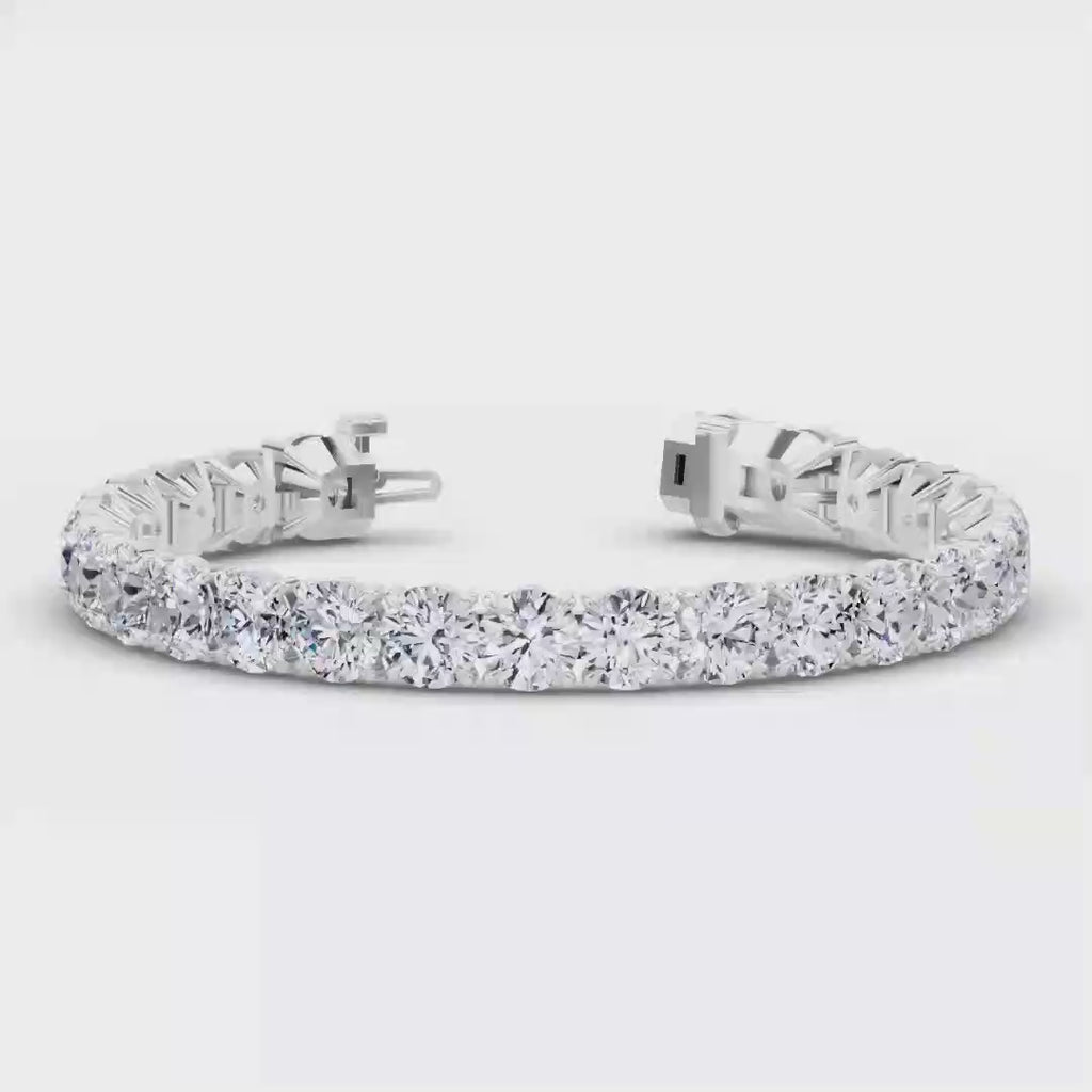 MET-WB-0040 | 14K White Gold | LGBO90072 | White Gold 26ctw Rivera Tennis Bracelet | LGBO90072-1.mp4
