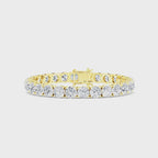 MET-WB-0033 | 14K Yellow Gold | LGBO90042 | Yellow Gold 21ctw Lab Grown Diamond Tennis Bracelet | LGBO90042-1.mp4