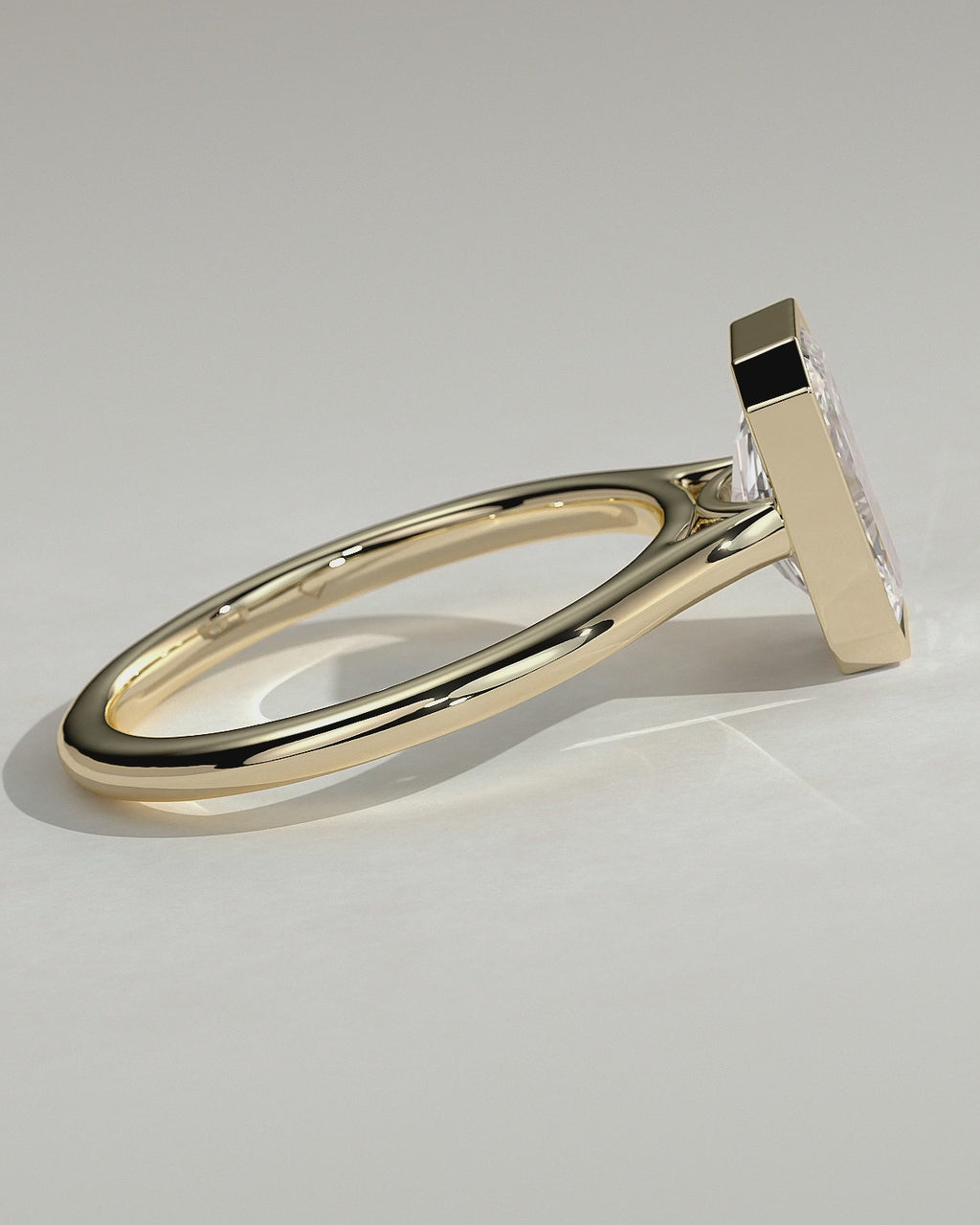 MET 0096 Radiant Solitaire Engagement Ring