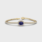 MET-WB-0078 | 14K Yellow Gold | LGBT0187 | Yellow Gold Oval Sapphire Diamond Bracelet | LGBT0187-1.mp4