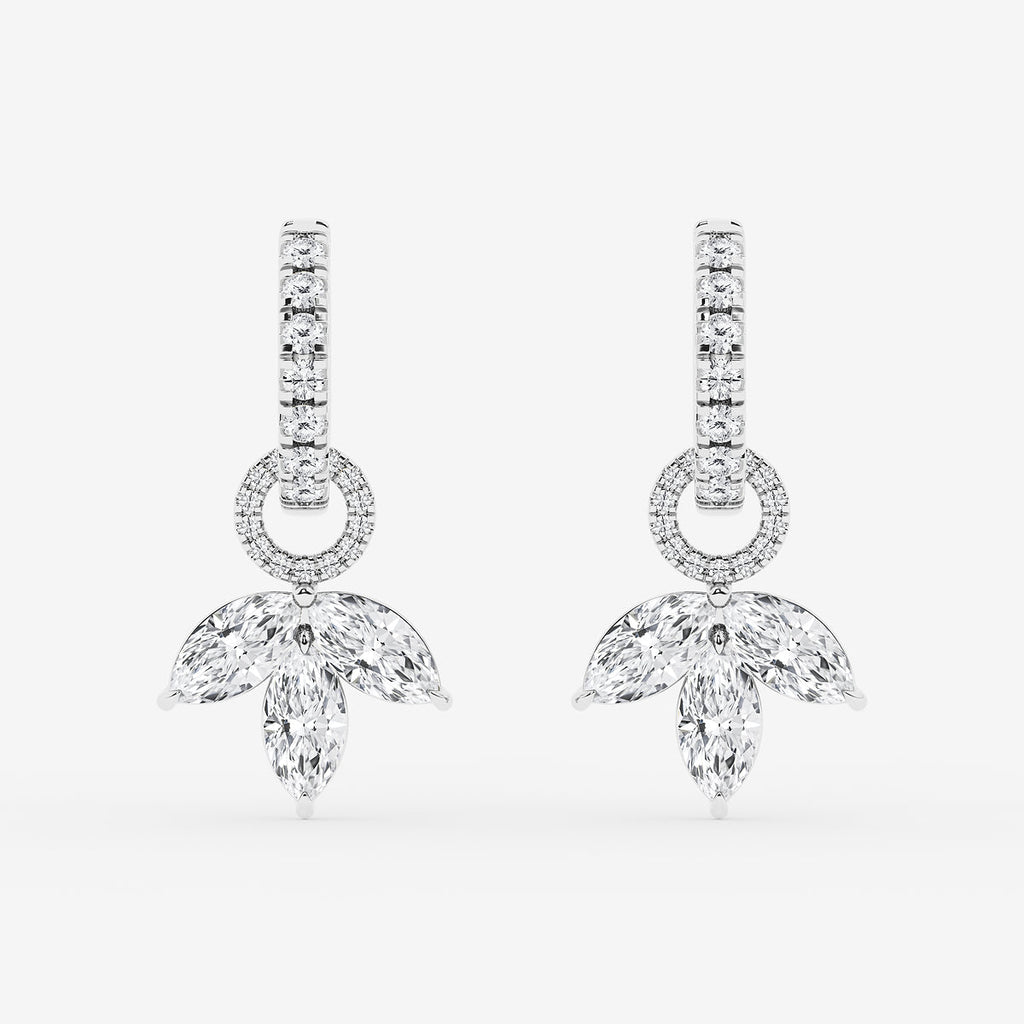 GBK007 source marquise diamond drop earrings video