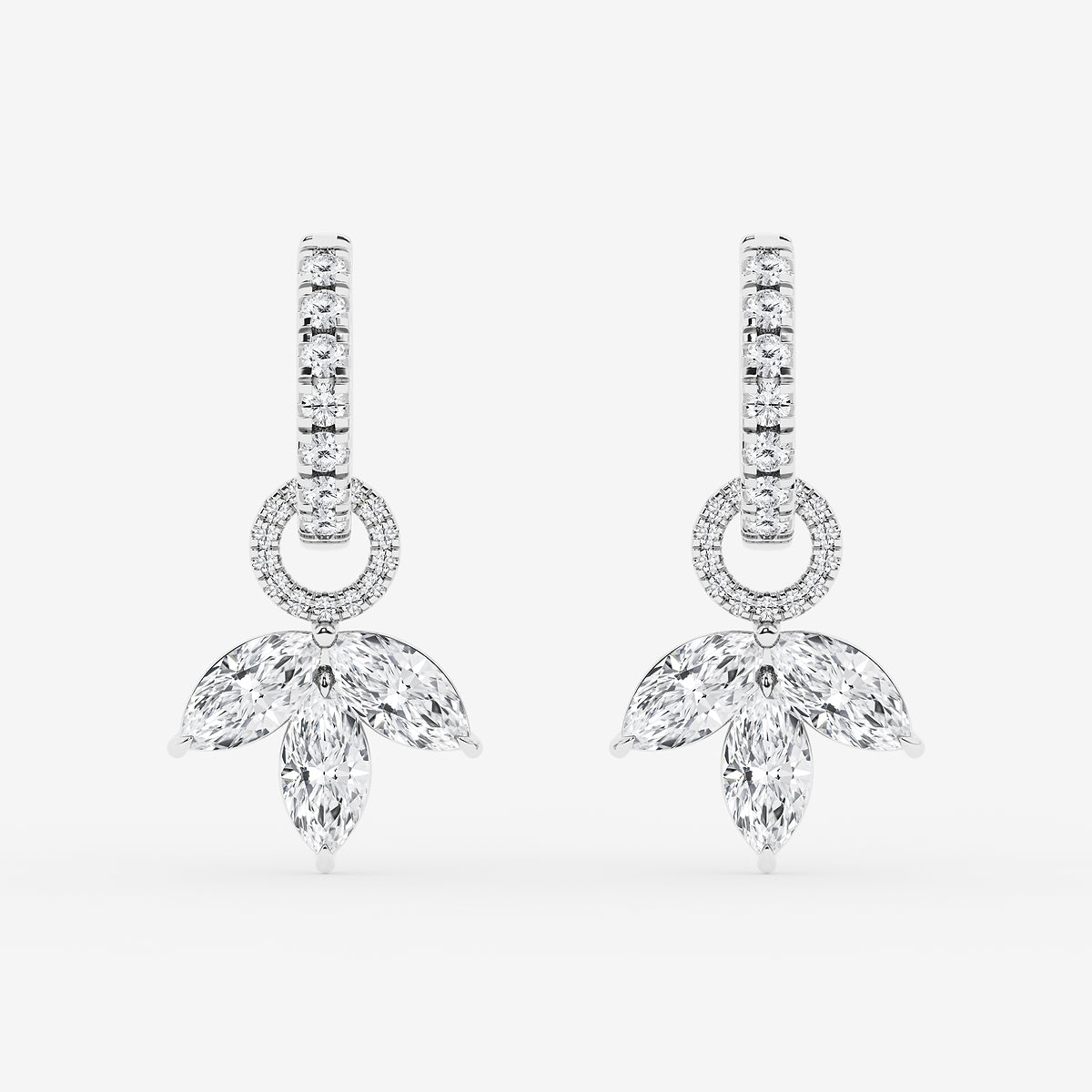 GBK007 source marquise diamond drop earrings video