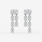 GBK008 source oval diamond drop earrings video
