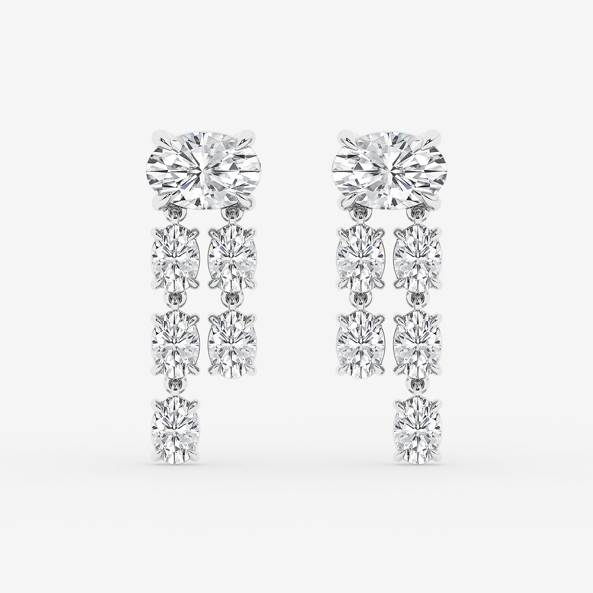 GBK008 source oval diamond drop earrings video