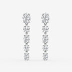 GBK009 source oval and round diamond drop earrings video
