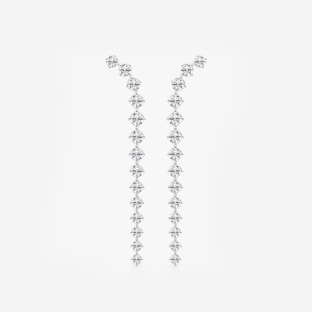 GBK011 source curved round diamond drop earrings video