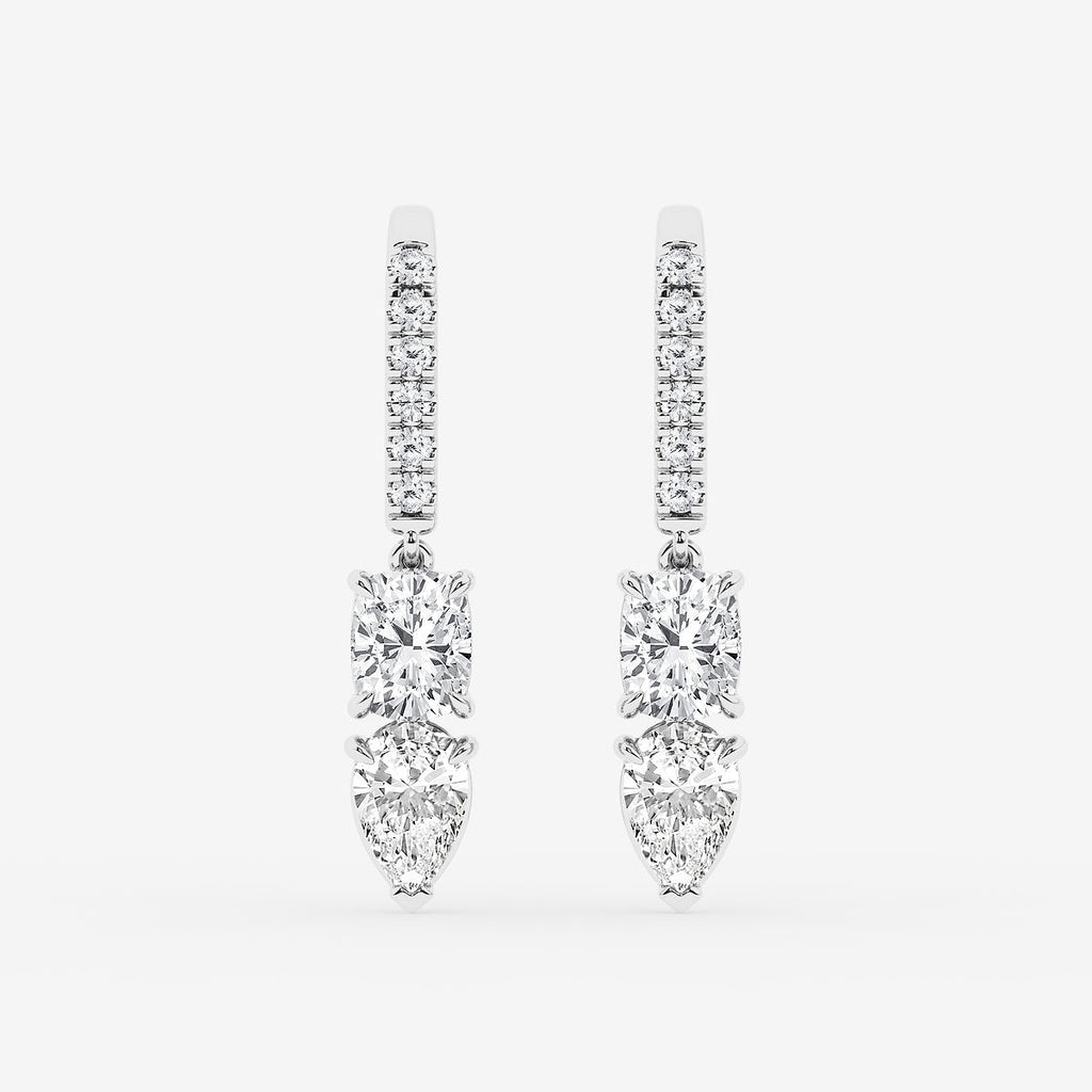 GBK012 Jackie source multi-shape diamond drop earrings video