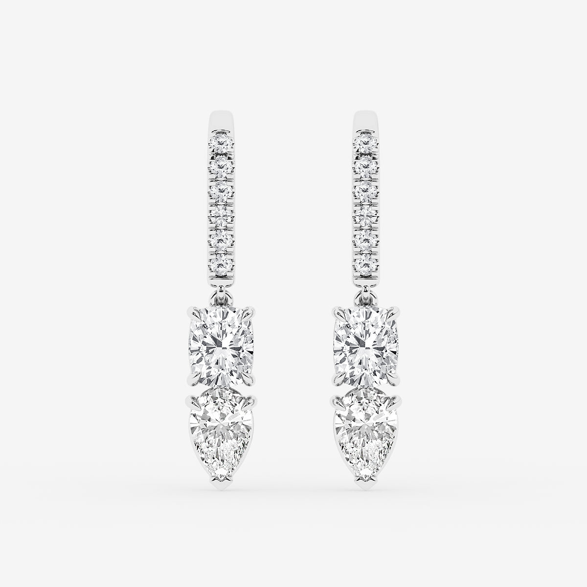 GBK012 Jackie source multi-shape diamond drop earrings video