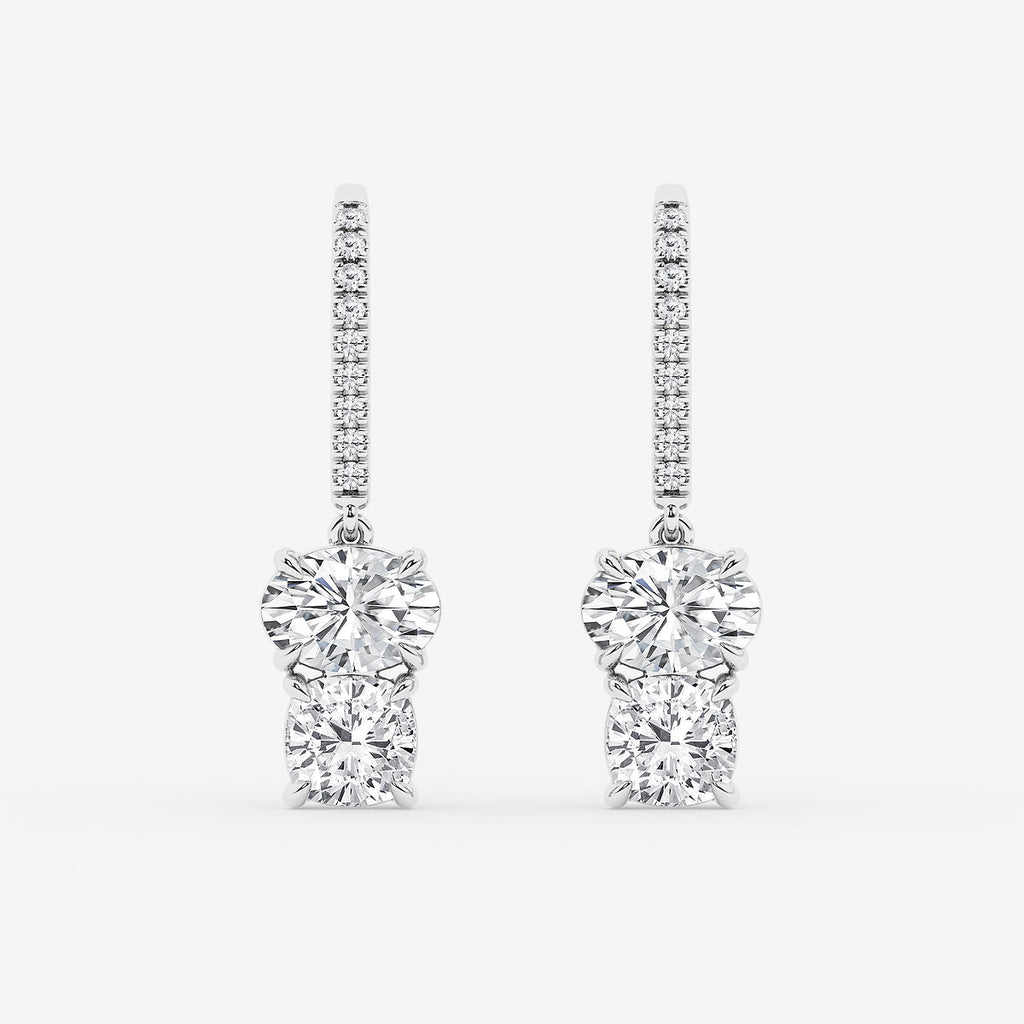 GBK013 Camryn source multi-shape diamond drop earrings video