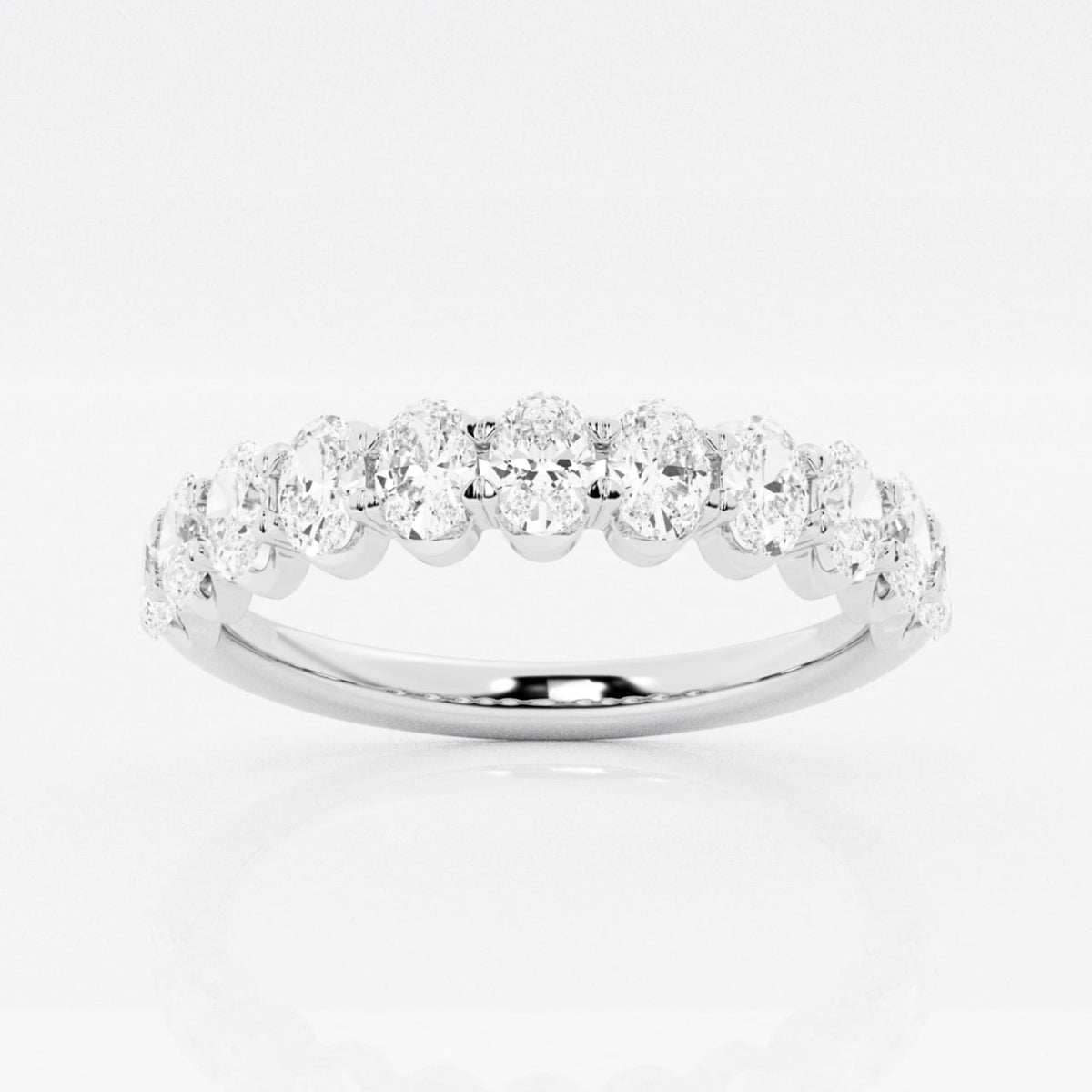 GWA003 oval diamond band, 1 ctw, studio rotation