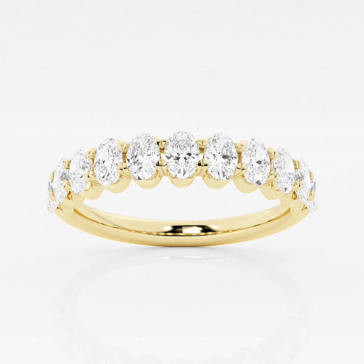 GWA003 oval diamond band, 1 ctw, studio rotation
