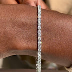 MET-WB-0028 | 14K White Gold | LGB600011 | White Gold 6ctw Lab Grown Diamond Tennis Bracelet | LGB600011-vid.mp4