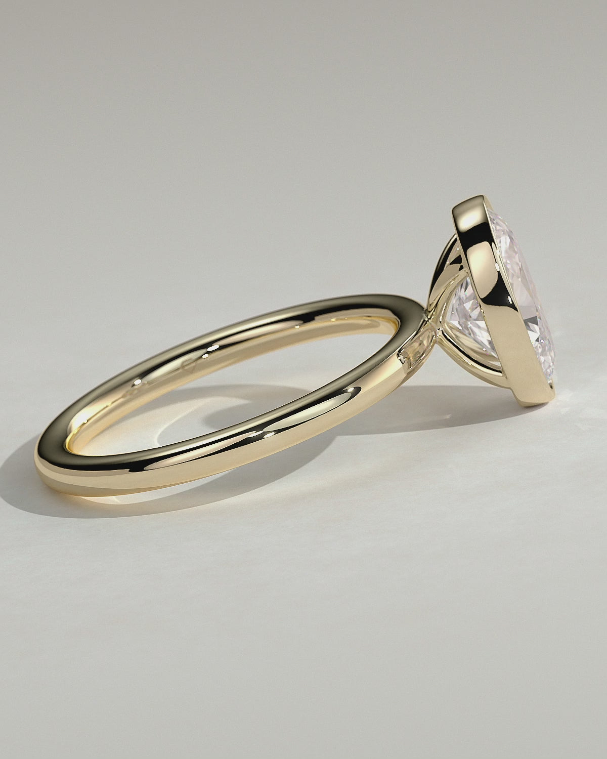 MET 0053 Oval Solitaire Engagement Ring