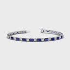 MET-WB-0063 | 14K White Gold | LGBT0160 | White Gold Azalea Sapphire & Diamond Bracelet | LGBT0160-1.mp4