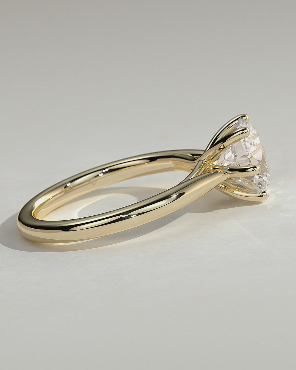MET 0050 Round Solitaire Engagement Ring