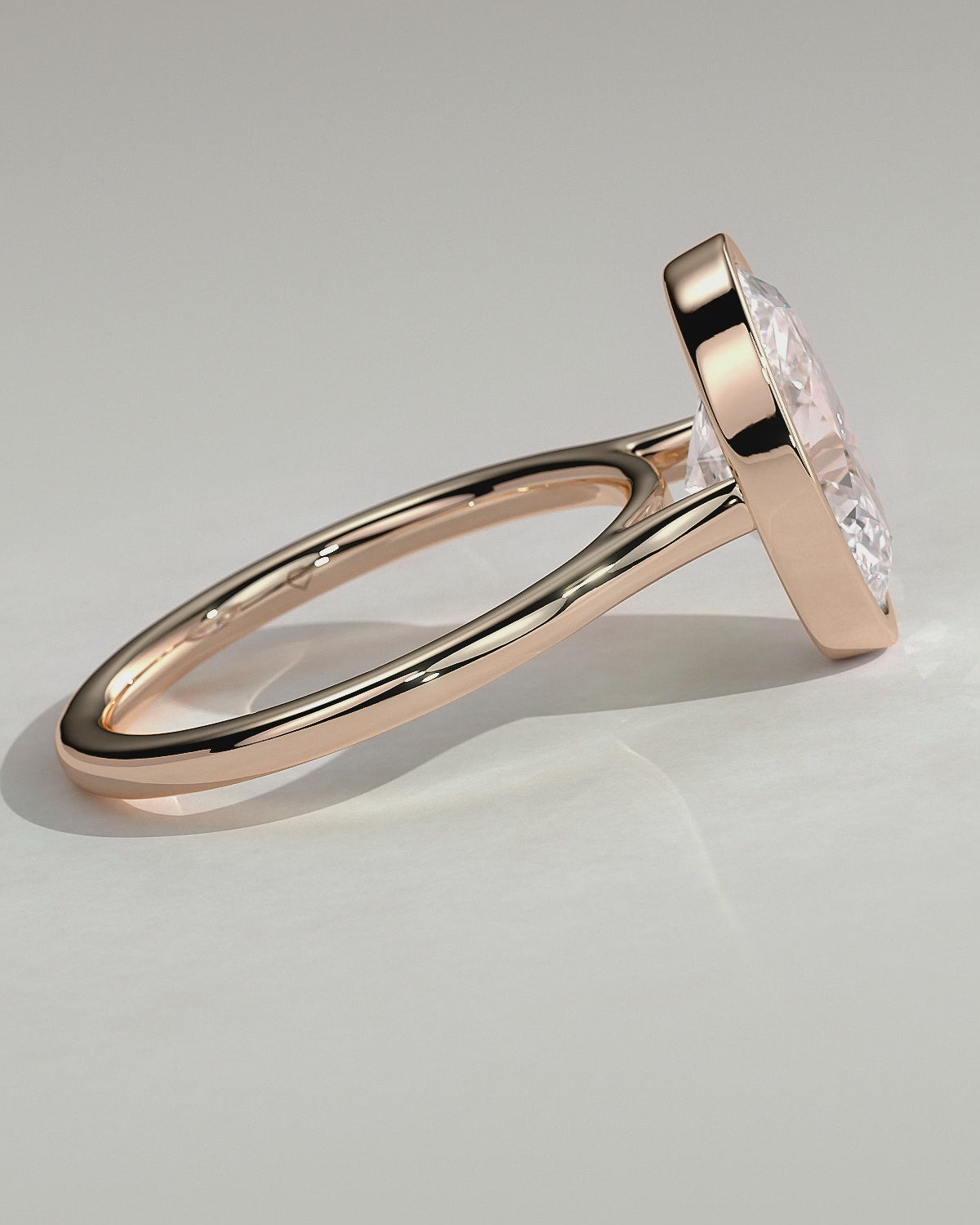 MET 0151 - 3 ct center stone - 18k Rose Gold source reference - product rotation video
