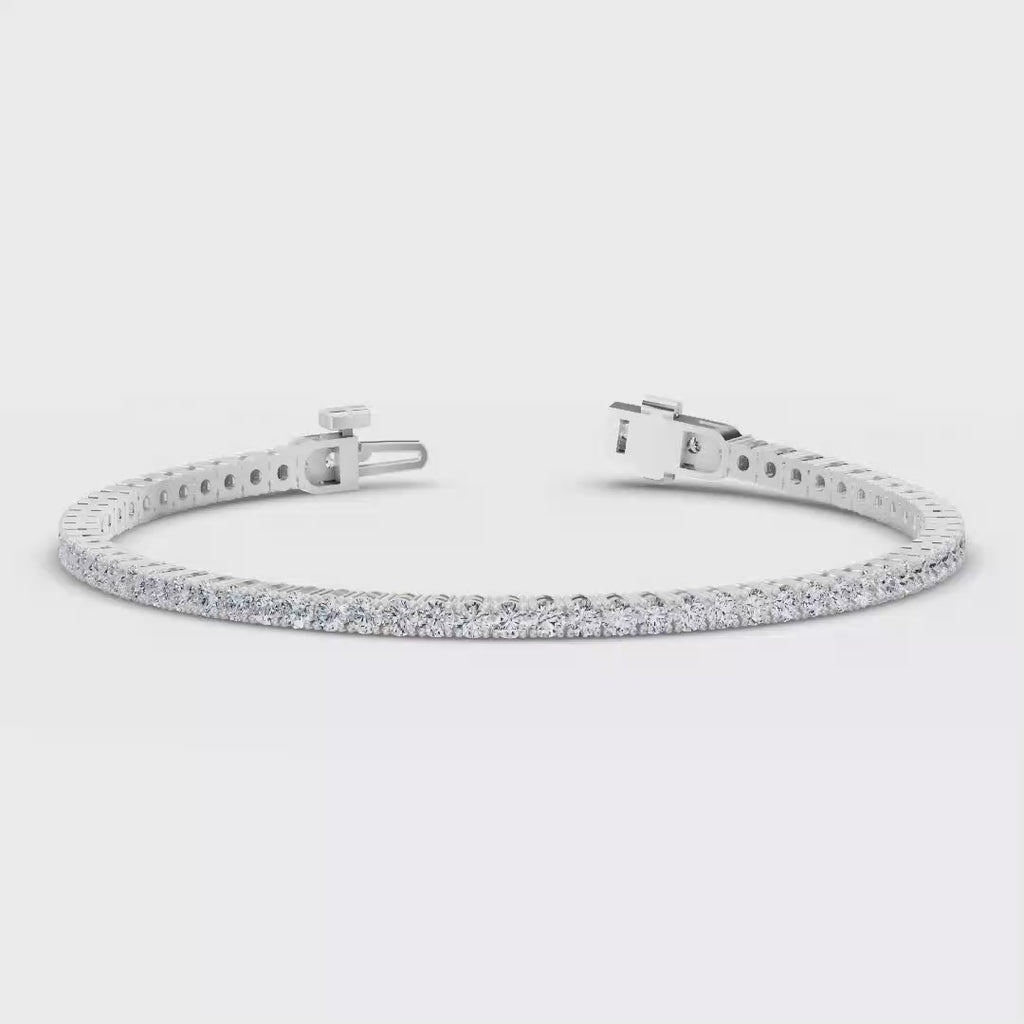 MET-WB-0049 | 14K White Gold | LGB300021 | White Gold 3ctw Rivera Tennis Bracelet | LGB300021-1.mp4