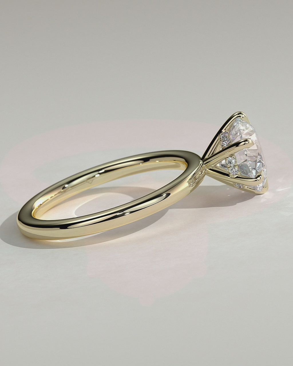 MET 0079 Round Solitaire Engagement Ring