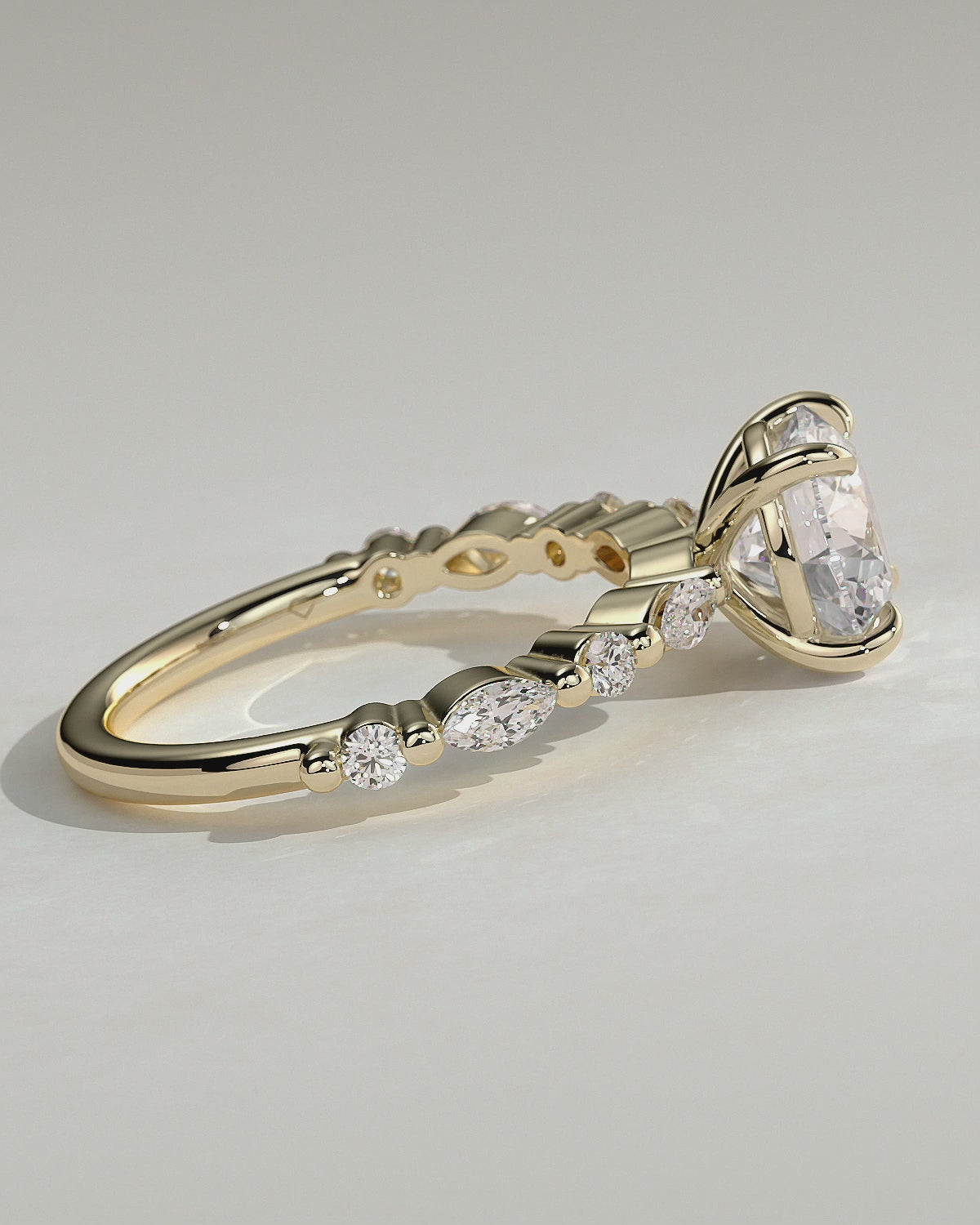 MET 0094 Round Solitaire Engagement Ring