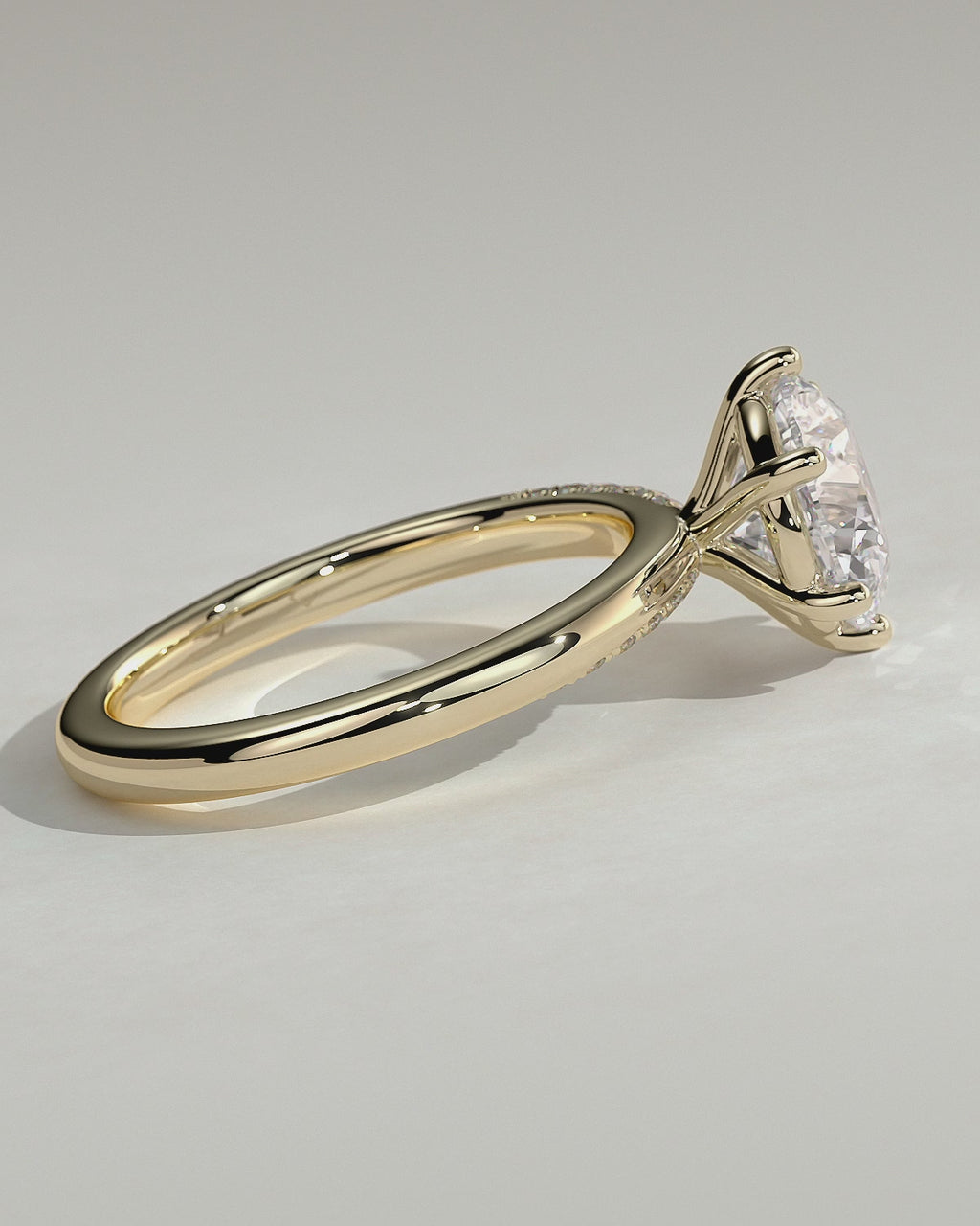 MET 0087 Round Solitaire Engagement Ring