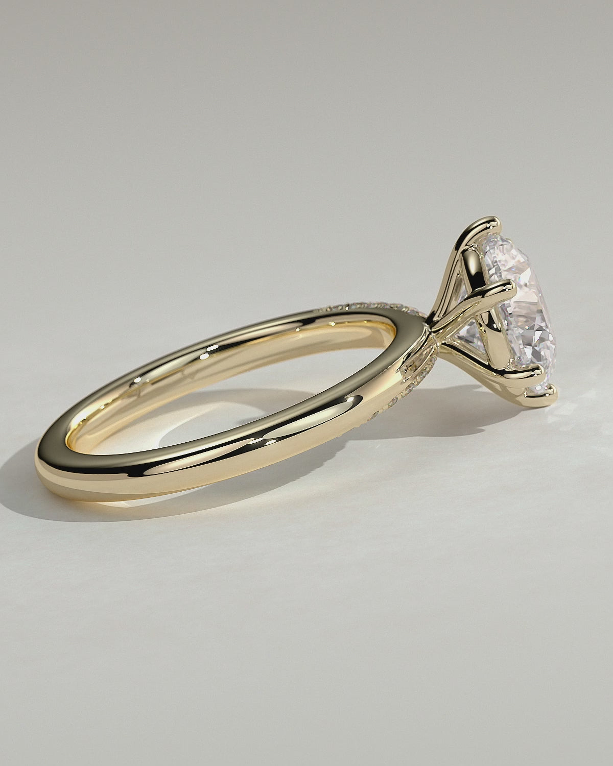 MET 0087 Round Solitaire Engagement Ring