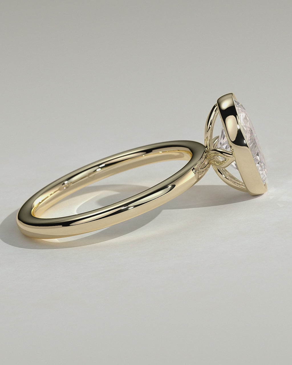 MET 0041 Oval Solitaire Engagement Ring