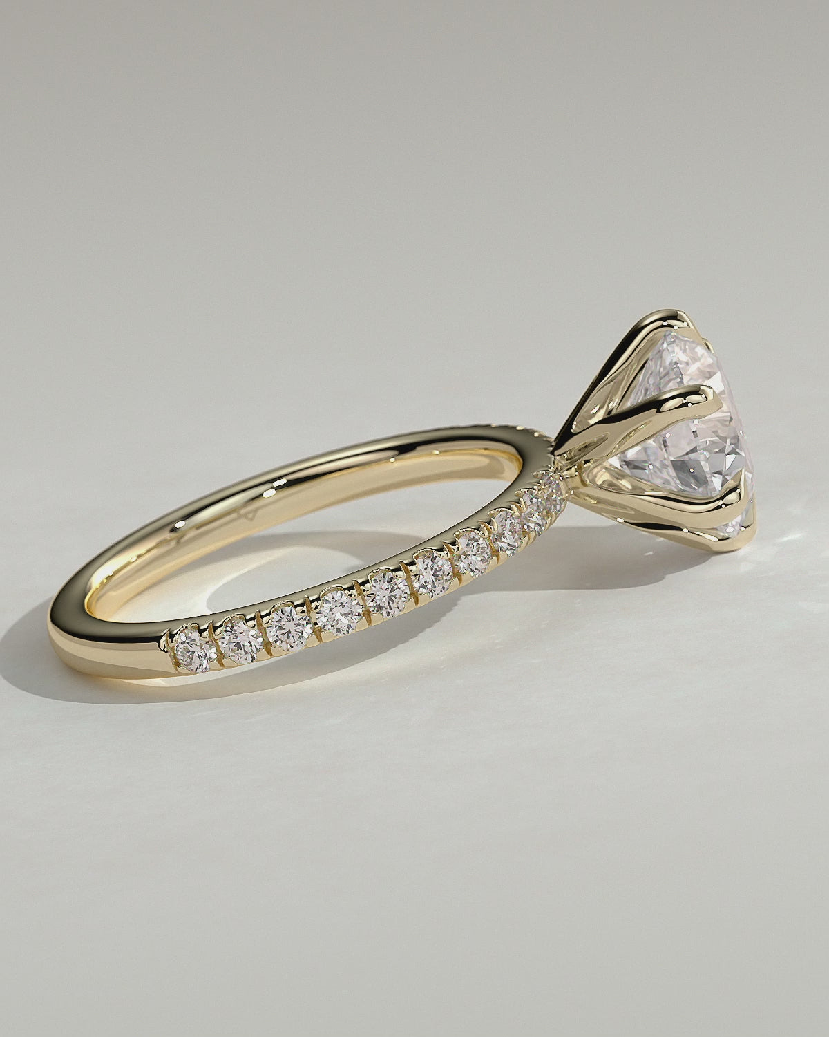MET 0089 Round Solitaire Engagement Ring