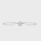 MET-WB-0023 | 14K White Gold | LGBT0060 | White Gold Classic Round Bezel Adjustable Lab Grown Diamond Bracelet (1/2ct) | LGBT0060-1.mp4