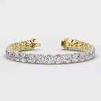 MET-WB-0040 | 14K Yellow Gold | LGBO90073 | Yellow Gold 26ctw Rivera Tennis Bracelet | LGBO90073-1.mp4