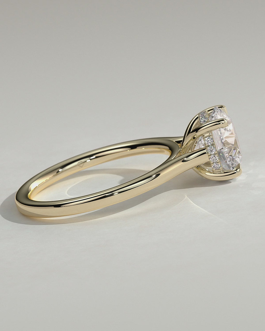 MET 0048 Round Solitaire Engagement Ring
