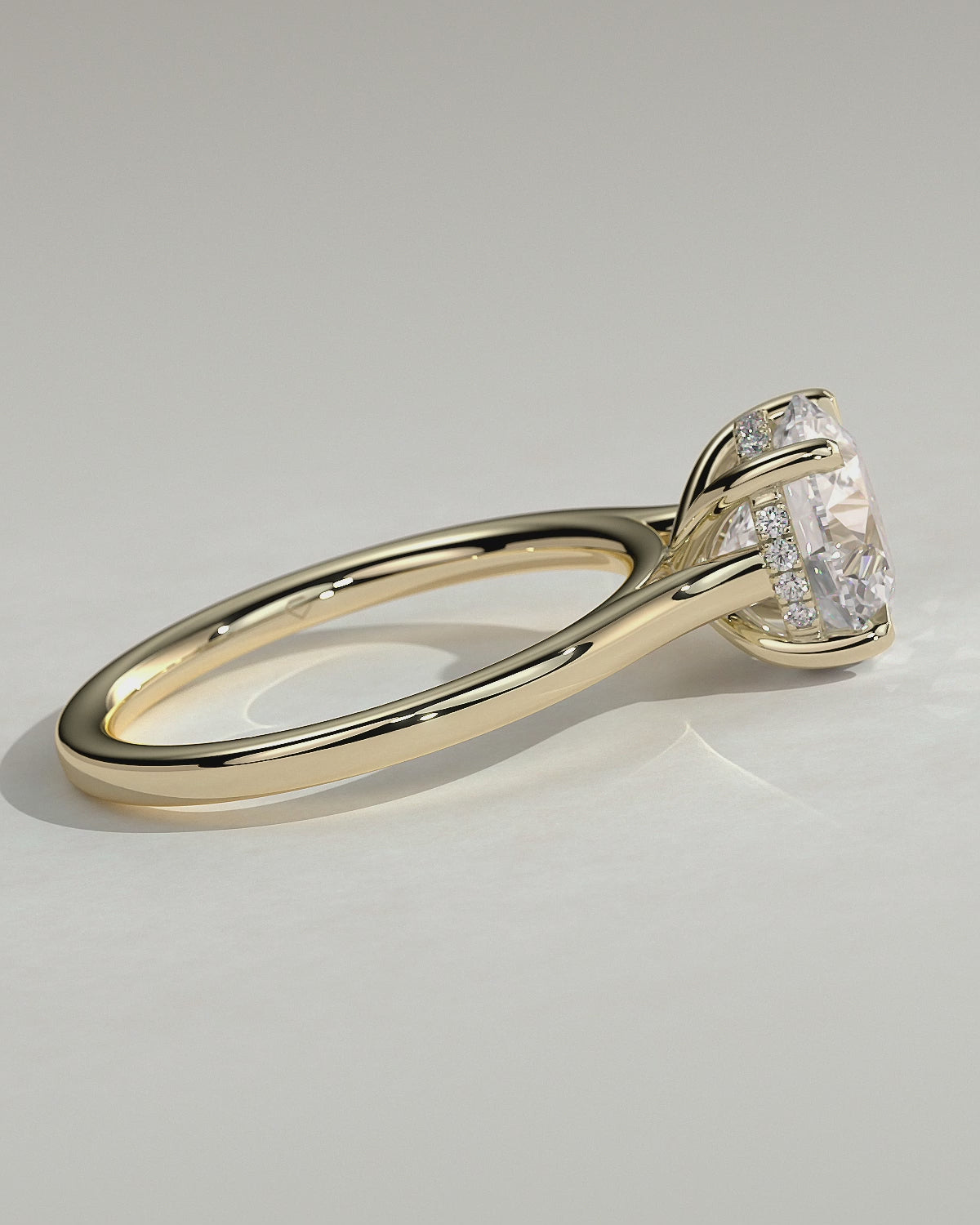 MET 0048 Round Solitaire Engagement Ring