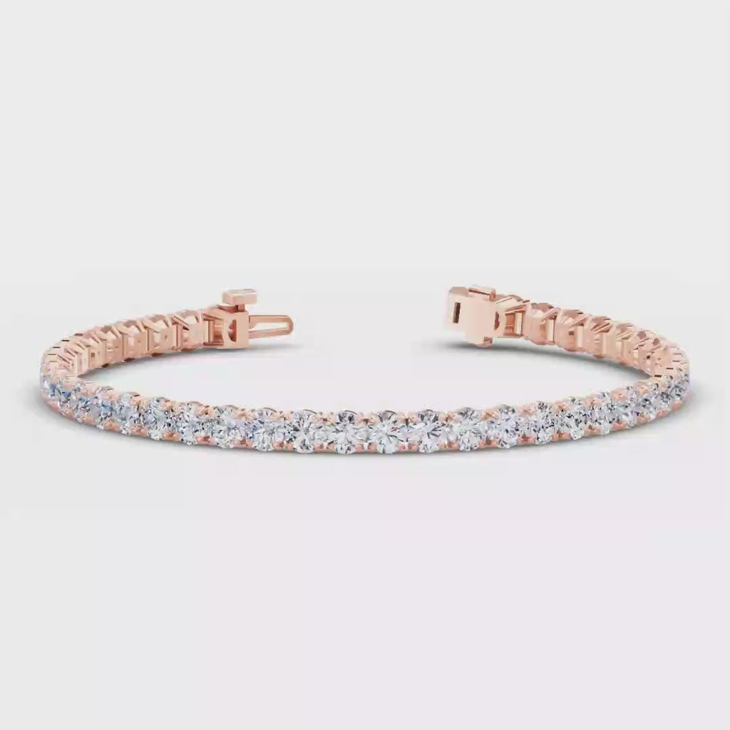 MET-WB-0045 | 14K Rose Gold | LGBO90059 | Rose Gold 10ctw Rivera Tennis Bracelet | LGBO90059-1.mp4