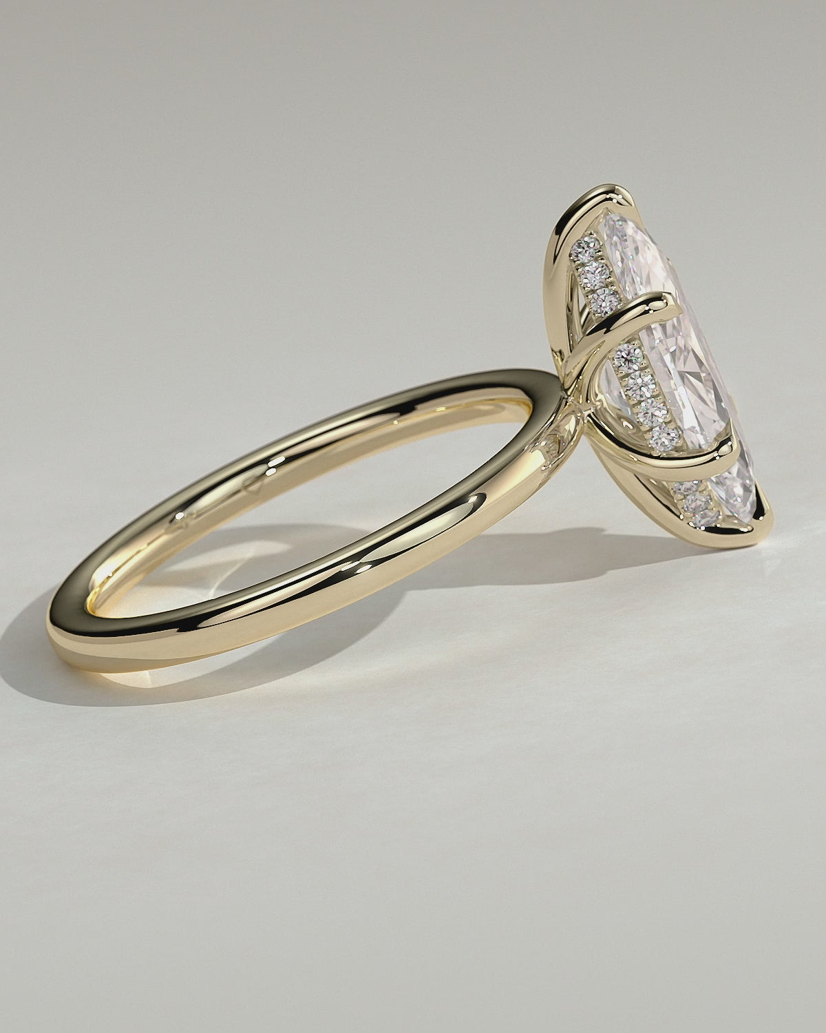 MET 0029 Marquise Solitaire Engagement Ring