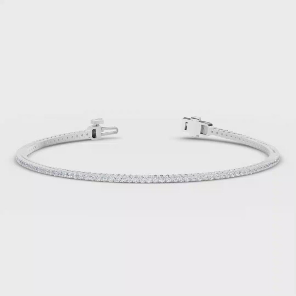MET-WB-0051 | 14K White Gold | LGB100006 | White Gold 1ctw Rivera Tennis Bracelet | LGB100006-1.mp4