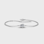MET-WB-0021 | 14K White Gold | LGBT0114 | White Gold Pear Bezel Bracelet (1/2ct) | LGBT0114-1.mp4