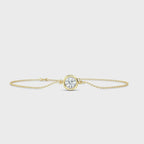 MET-WB-0023 | 14K Yellow Gold | LGBT0067 | Yellow Gold Classic Round Bezel Adjustable Lab Grown Diamond Bracelet (1/2ct) | LGBT0067-1.mp4