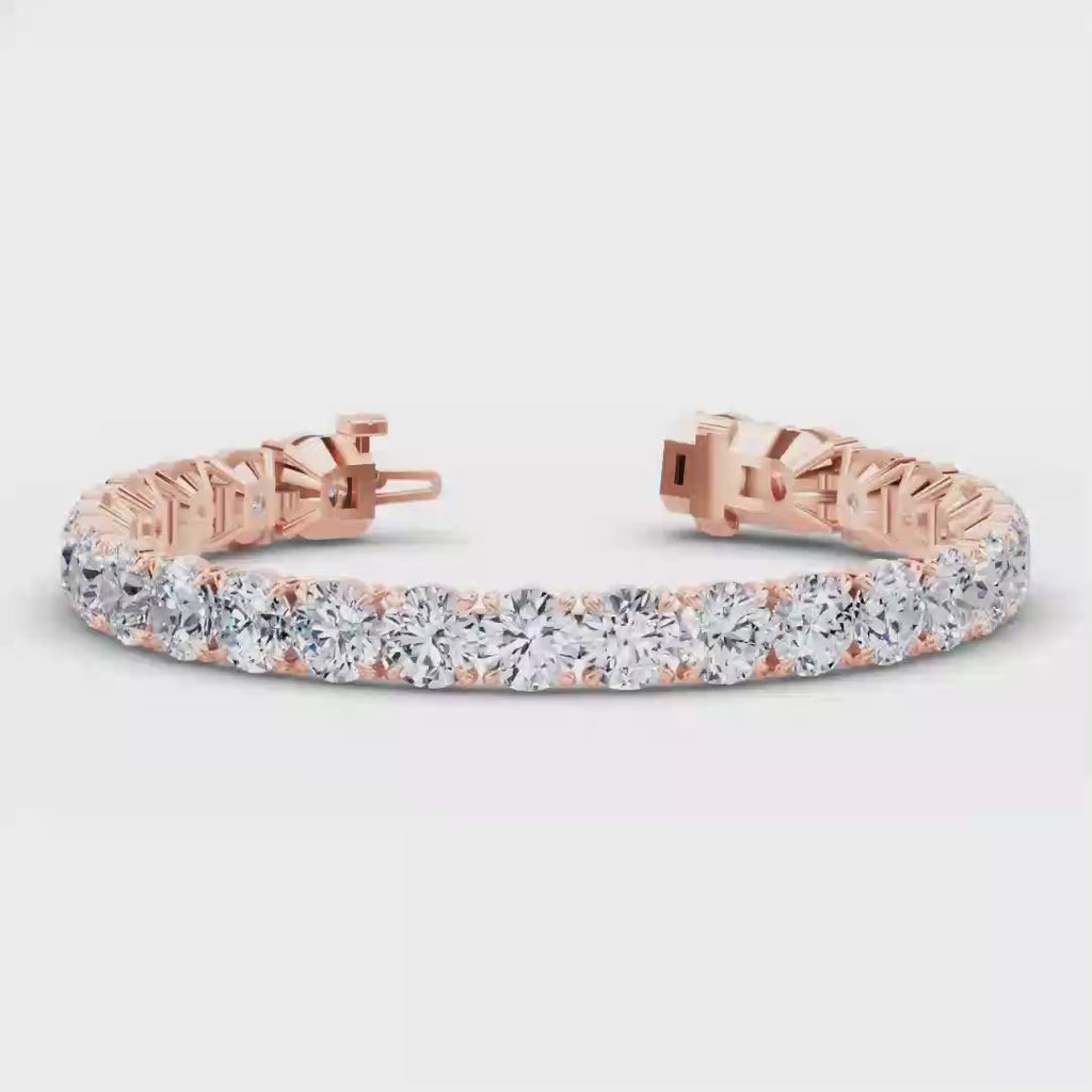 MET-WB-0040 | 14K Rose Gold | LGBO90071 | Rose Gold 26ctw Rivera Tennis Bracelet | LGBO90071-1.mp4