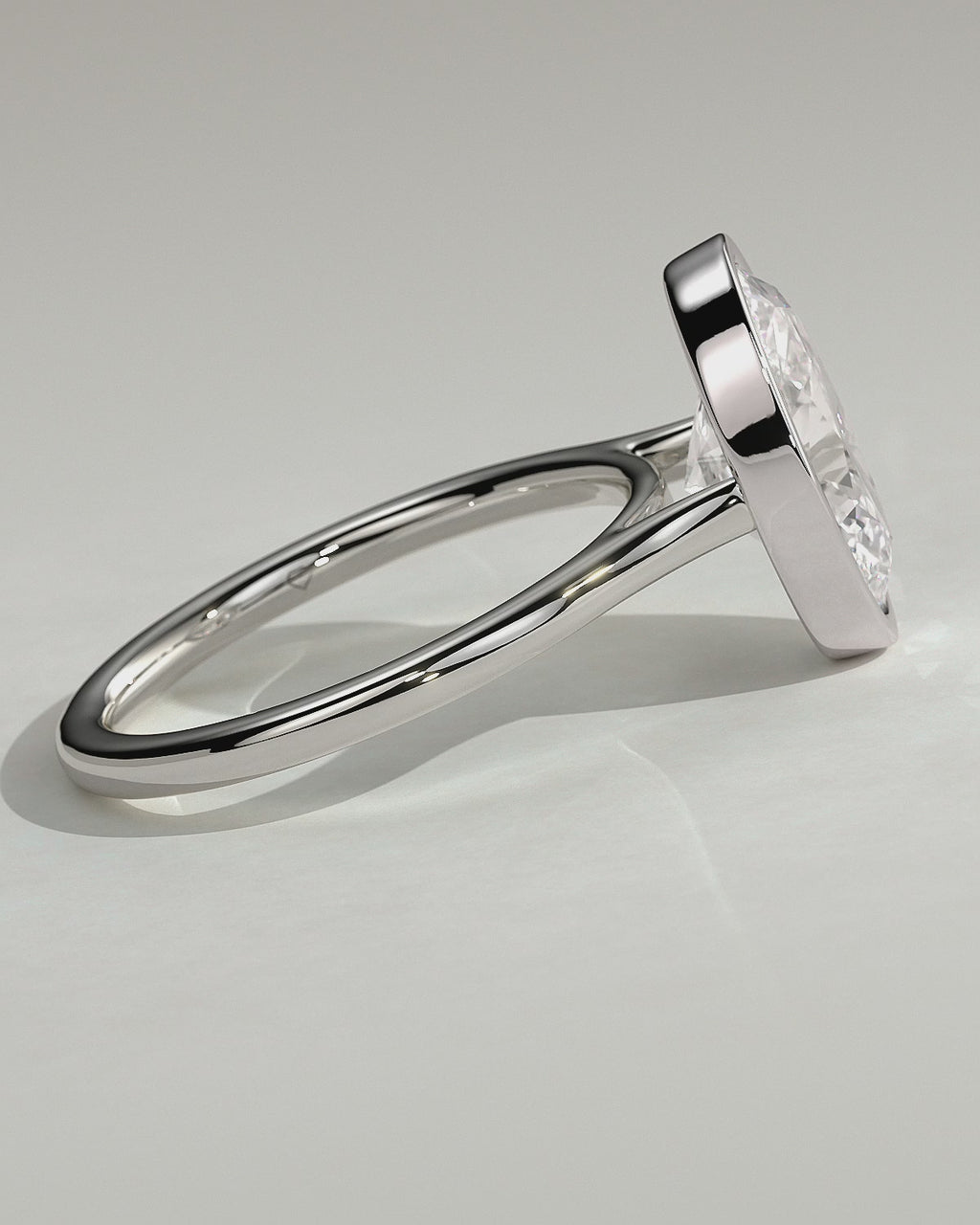 MET 0151 - 3 ct center stone - 18k White Gold source reference - product rotation video