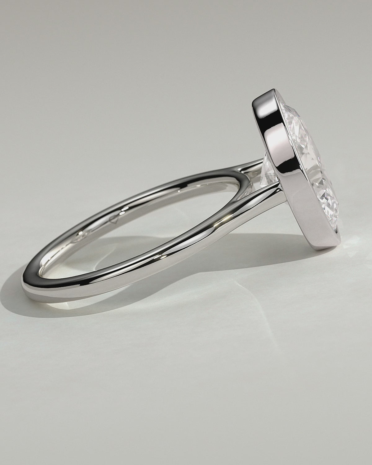 MET 0151 - 3 ct center stone - 18k White Gold source reference - product rotation video