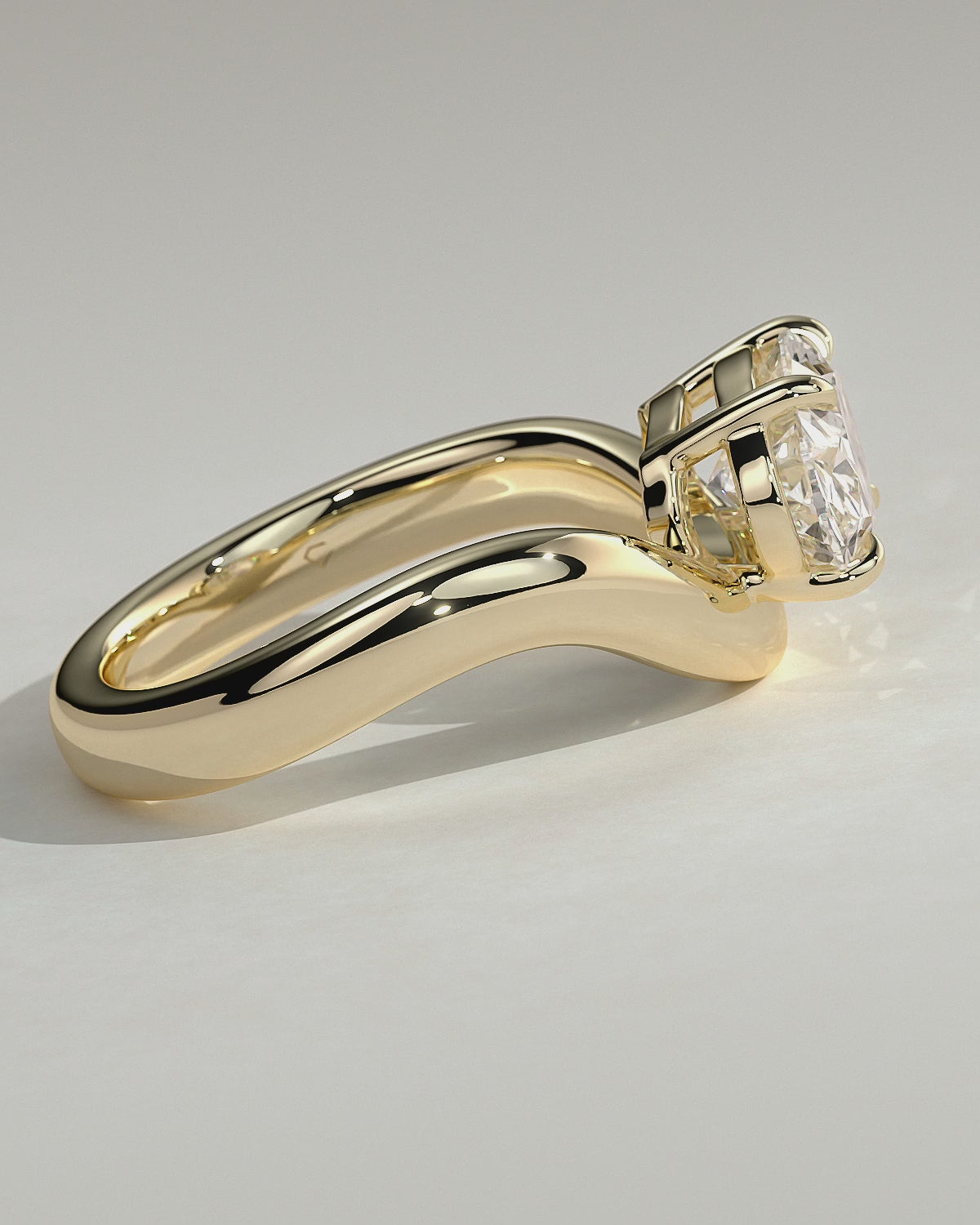 MET 0038 Oval Solitaire Engagement Ring